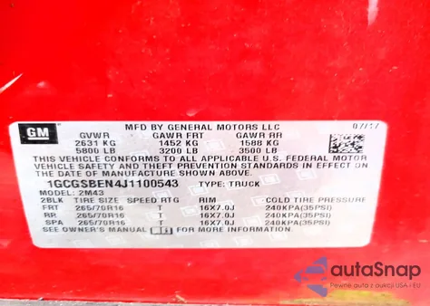 2018 Chevrolet Colorado from USA, damaged, VIN 1GCGSBEN4J1100543